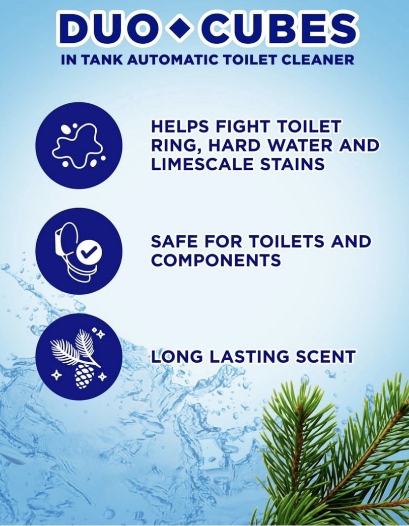 Soft Scrub In-Tank Toilet Cleaner Duo-Cubes, Alpine Fresh, 4ct, Pack of 4