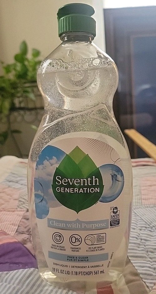 Seventh Generation Free and Clear Dish Liquid 19 fl oz Liq
