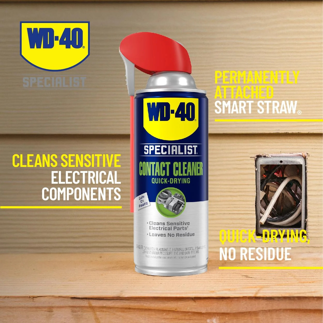 WD-40 Specialist® Contact Cleaner for Metal, Plastic, Rubber, Electrical Contact