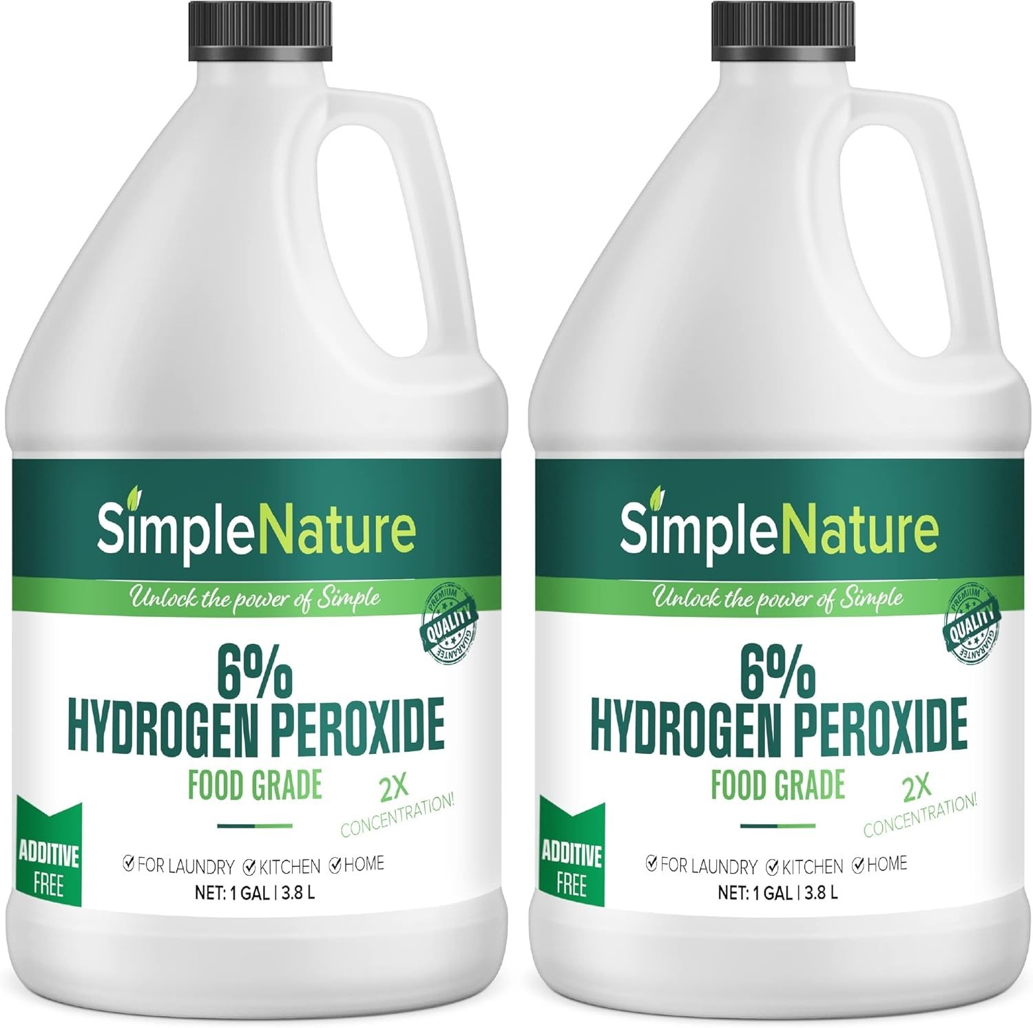 Natural Oxygenating Cleaner – 2 Gallons of Food Grade Hydrogen Peroxide Solution