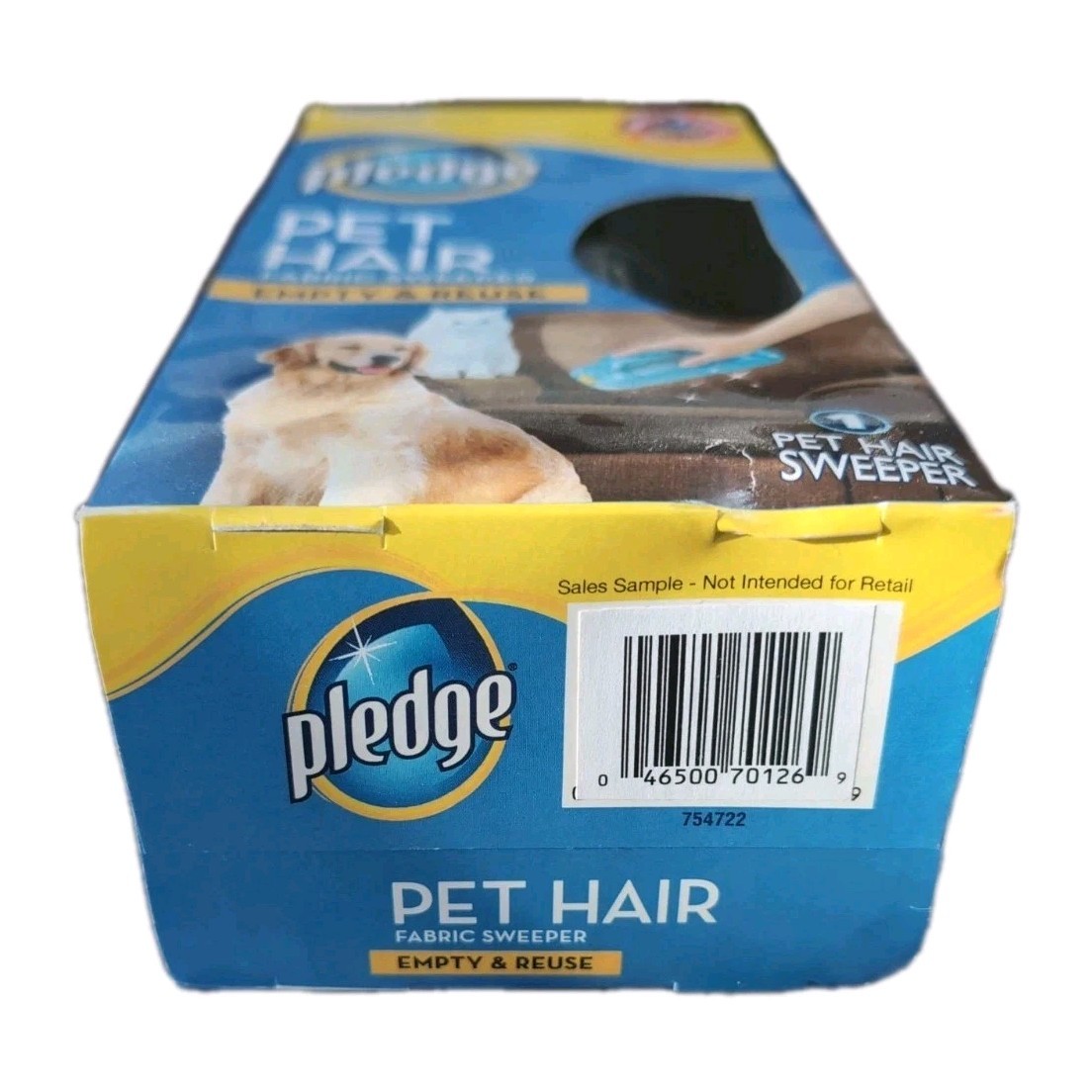 Pledge Fabric Sweeper Pet Hair Multi Use Reusable Traps Cat & Dog Fur Reuse NEW
