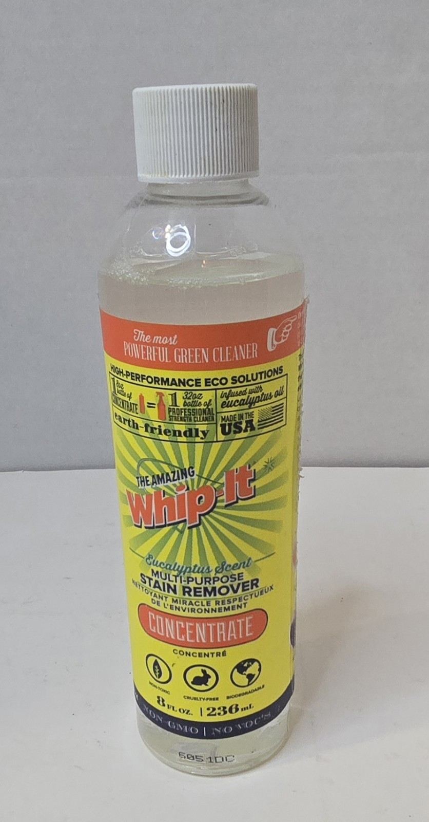 The Amazing Whip It Eucalyptus Scent Multi Purpose Concentrate Stain Remover 8oz