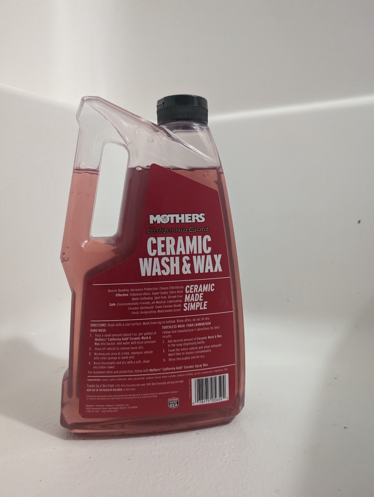 California Gold Ceramic Wash & Wax, 50 oz. | Boosts Beading and Protection, S…