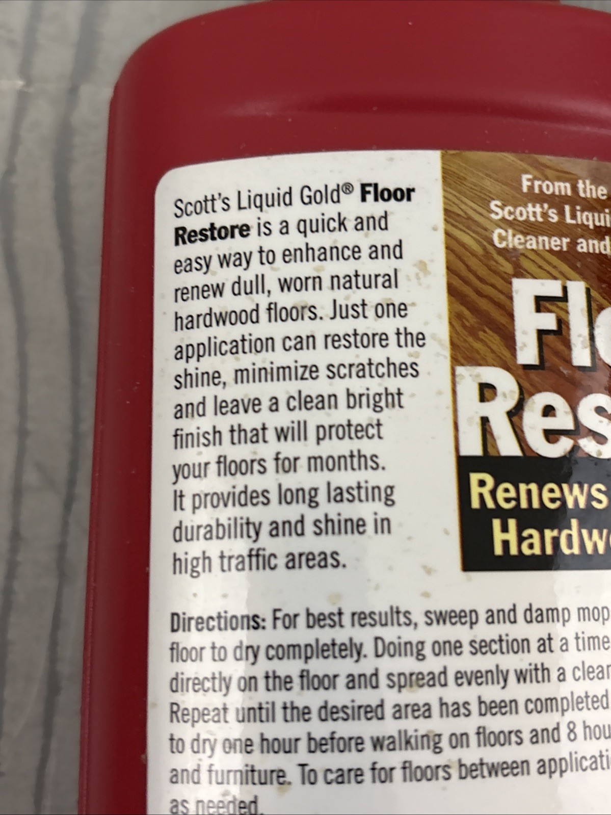 Scott’s Liquid Gold Floor Restore Renews & Protects Hardwood SEALED