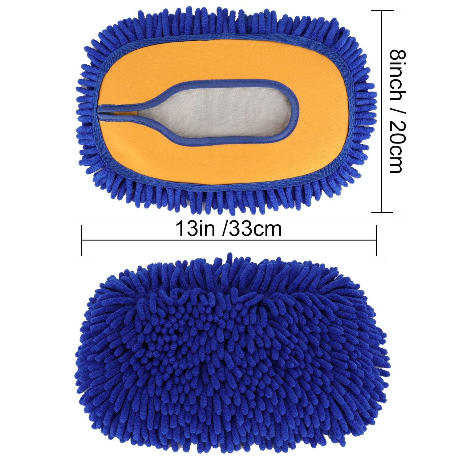 Curved Car Wash Brush with Telescopic Handle – Microfiber Mop for RV, SUV, Truck