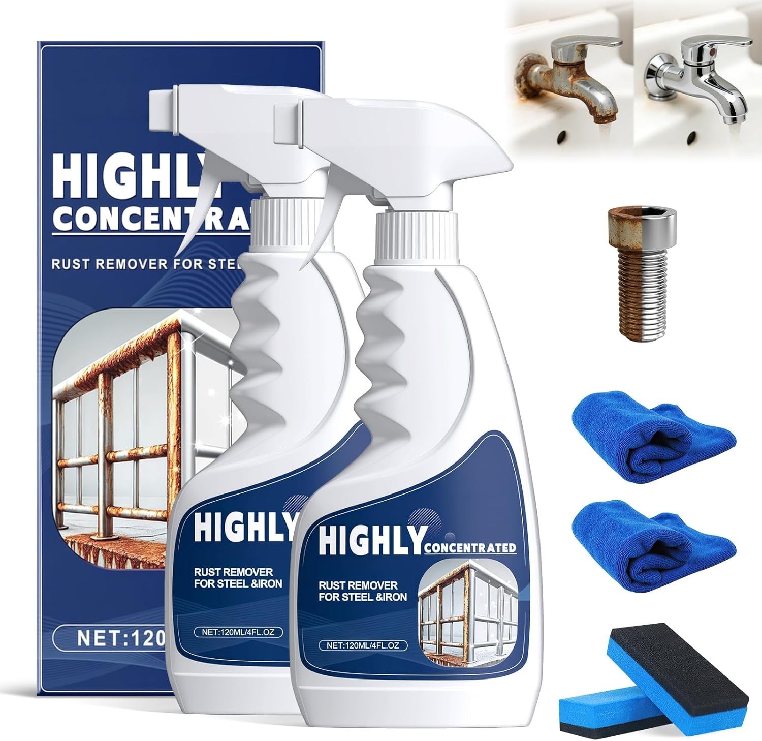 Highly Concentrated Rust Remover – Instant Rust Solution for Metal Surfaces