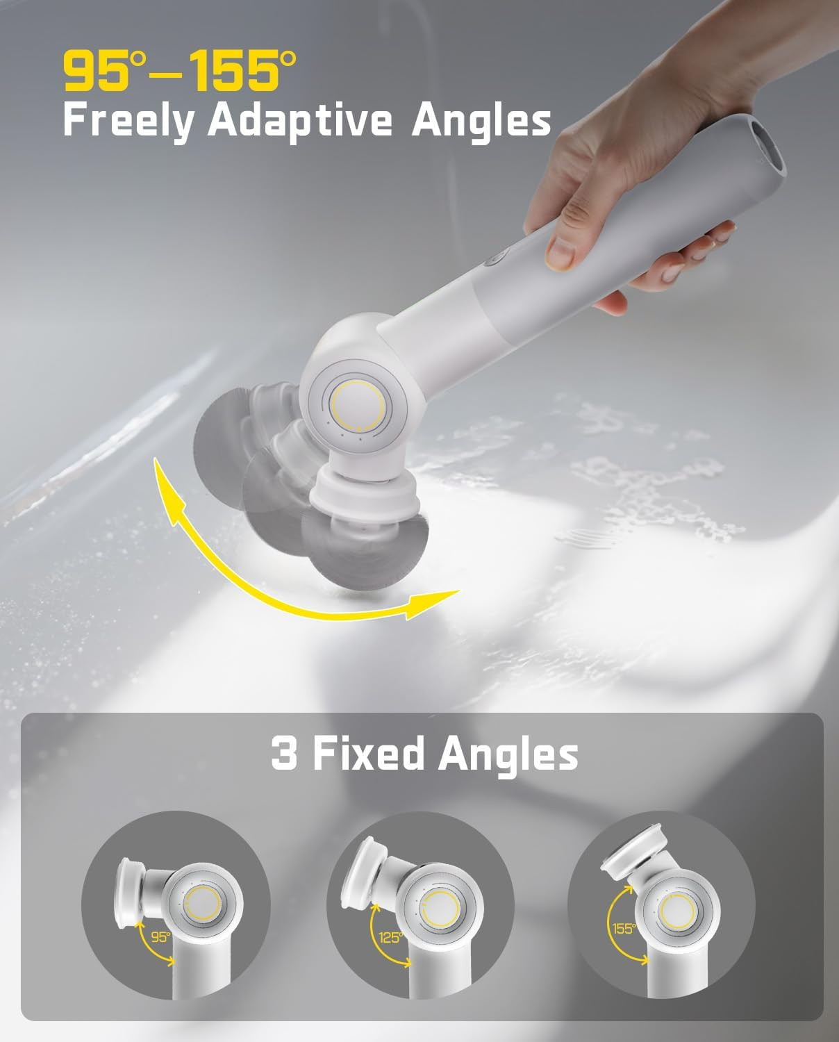 Flip G9 Pro Electric Scrubber – Dual-Speed, 6 Brush Heads, IPX7 Waterproof
