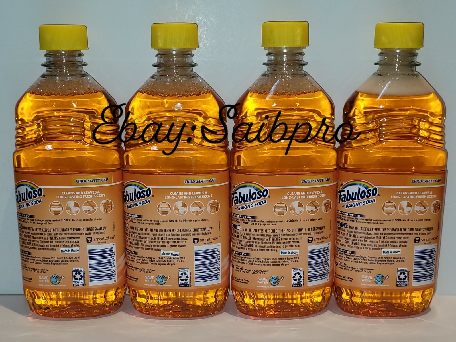 Lot Of 10 Fabuloso with Baking Soda Multi-Purpose Cleaner Orange 16.9 oz