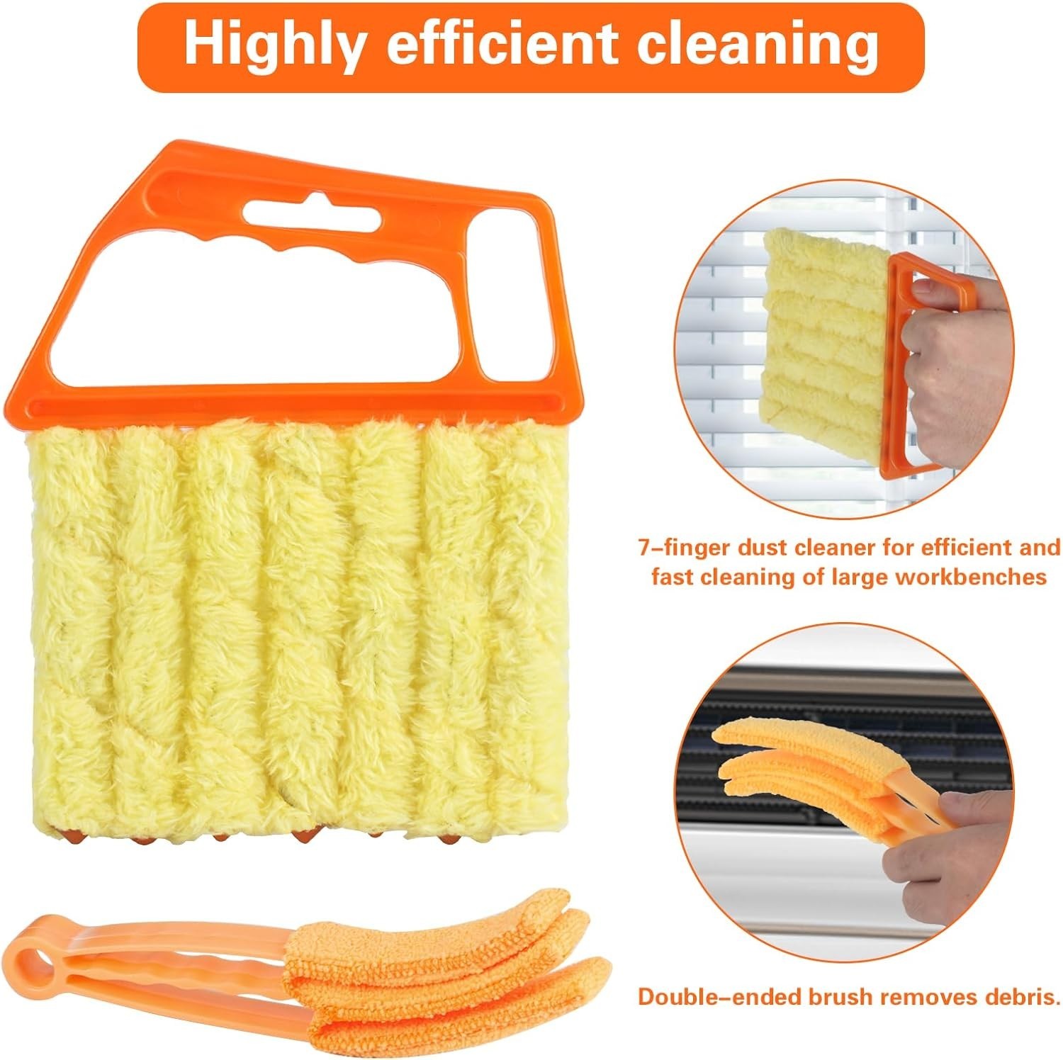 4Pcs Window Venetian Blind Cleaner Duster Tool,Feather Blind Duster for Clean…