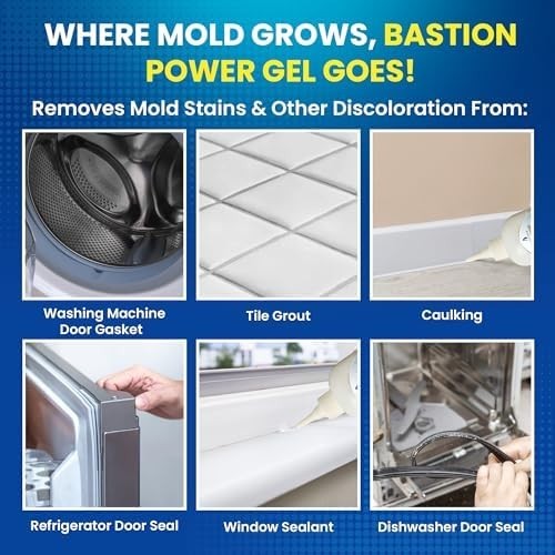 Bastion Mold Stain Remover Power Gel Cleaner Heavy Duty Cleaning Solution for Fr