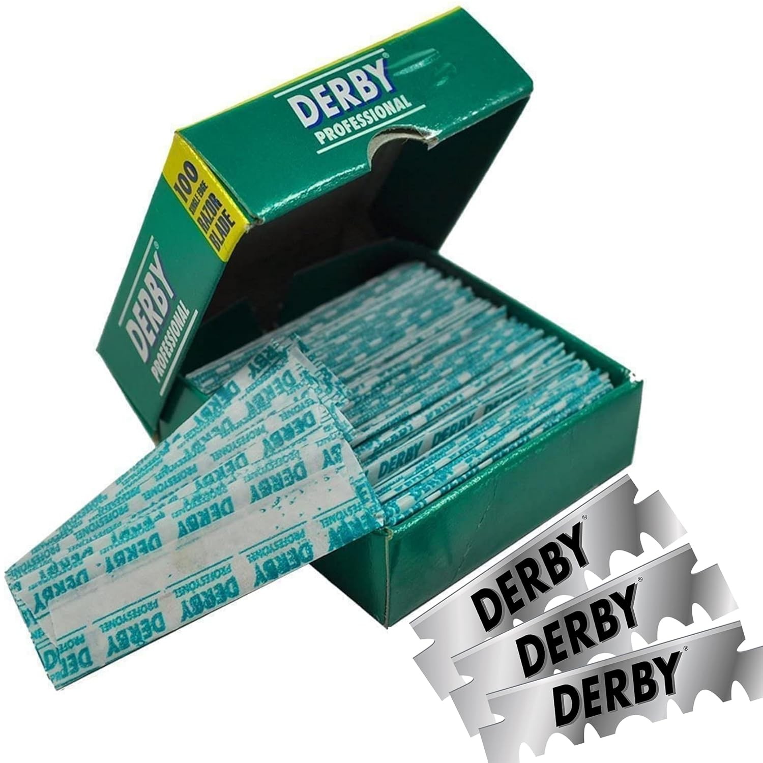 1000 “Derby Professional” Single Edge Razor Blades for straight razor