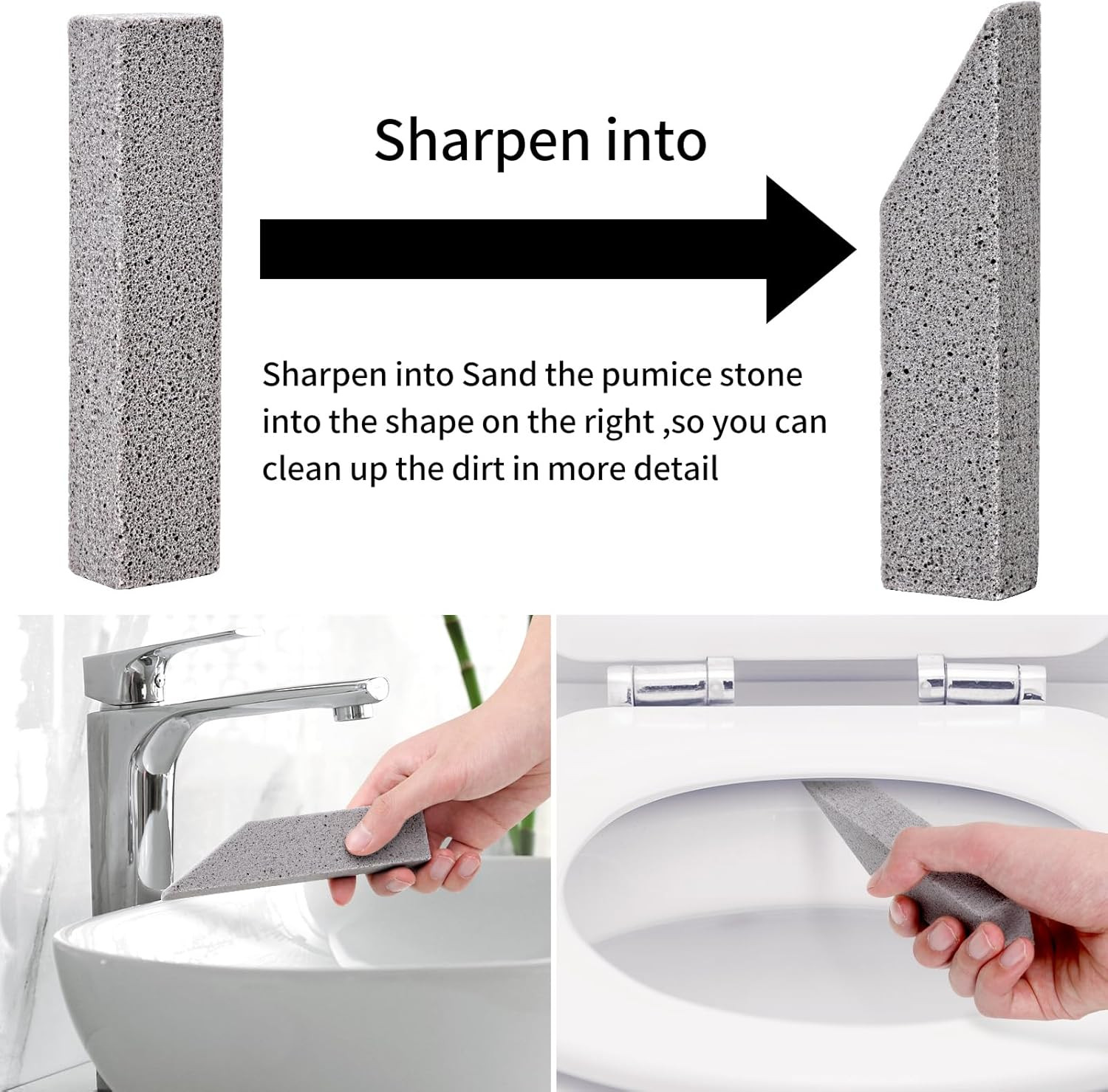 36 Pack Pumice Stones for Toilet Cleaning Bowl Stick,Pumice Scouring Pad Pumice