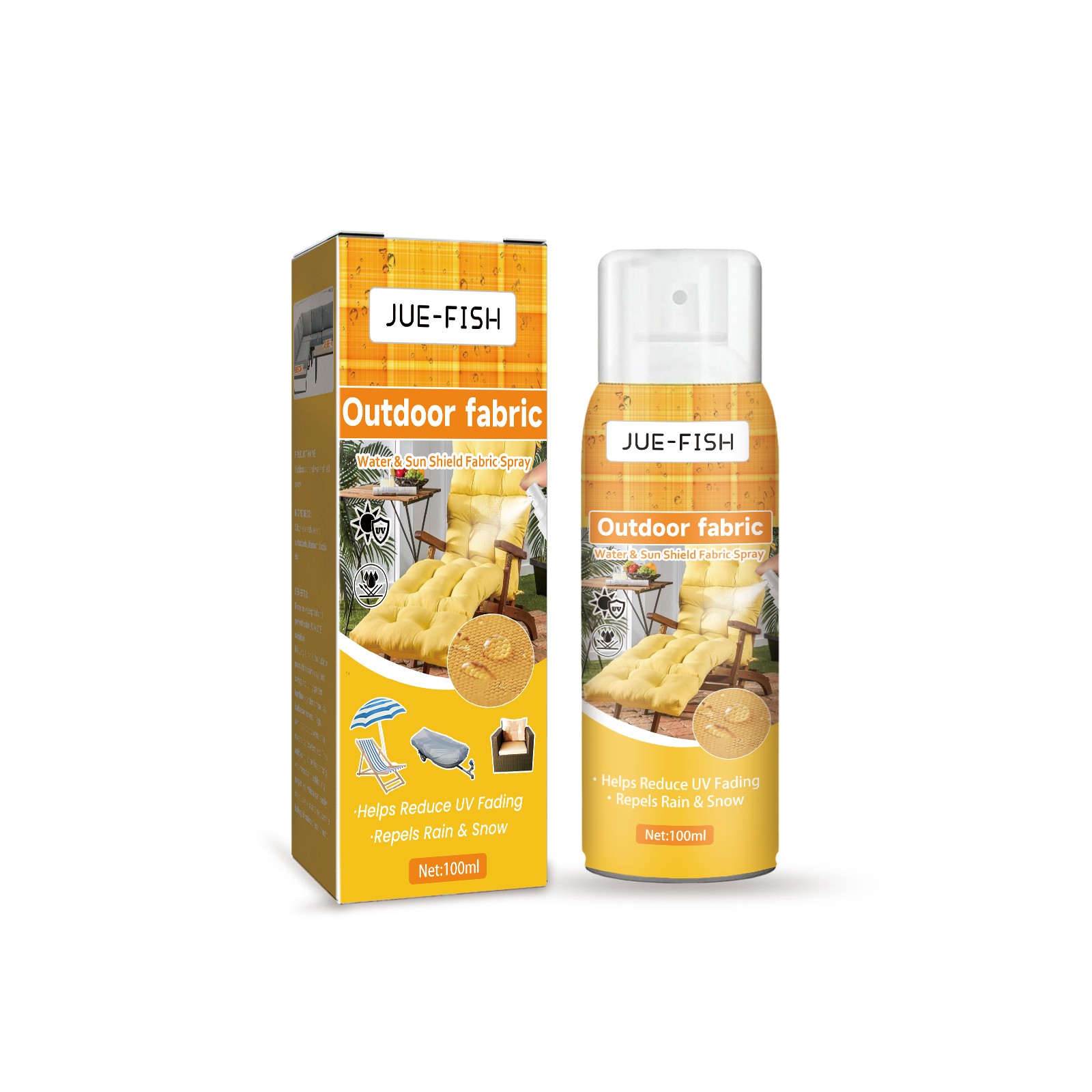 Fabric Waterproof Spray Outdoor Fabric Protector UV Resistant Water Repellent