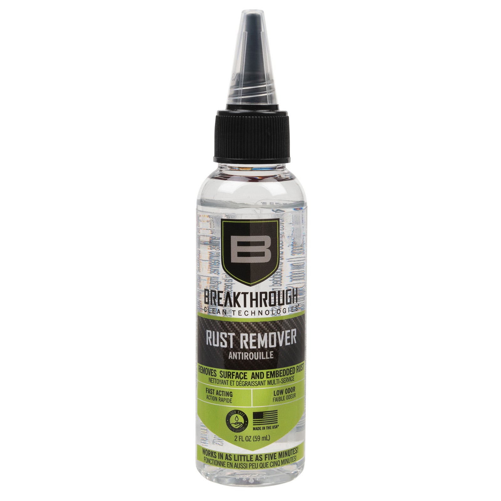 Breakthrough Clean Technologies Rust Remover 2oz Cone Cap Bottle BT-RR-2OZ