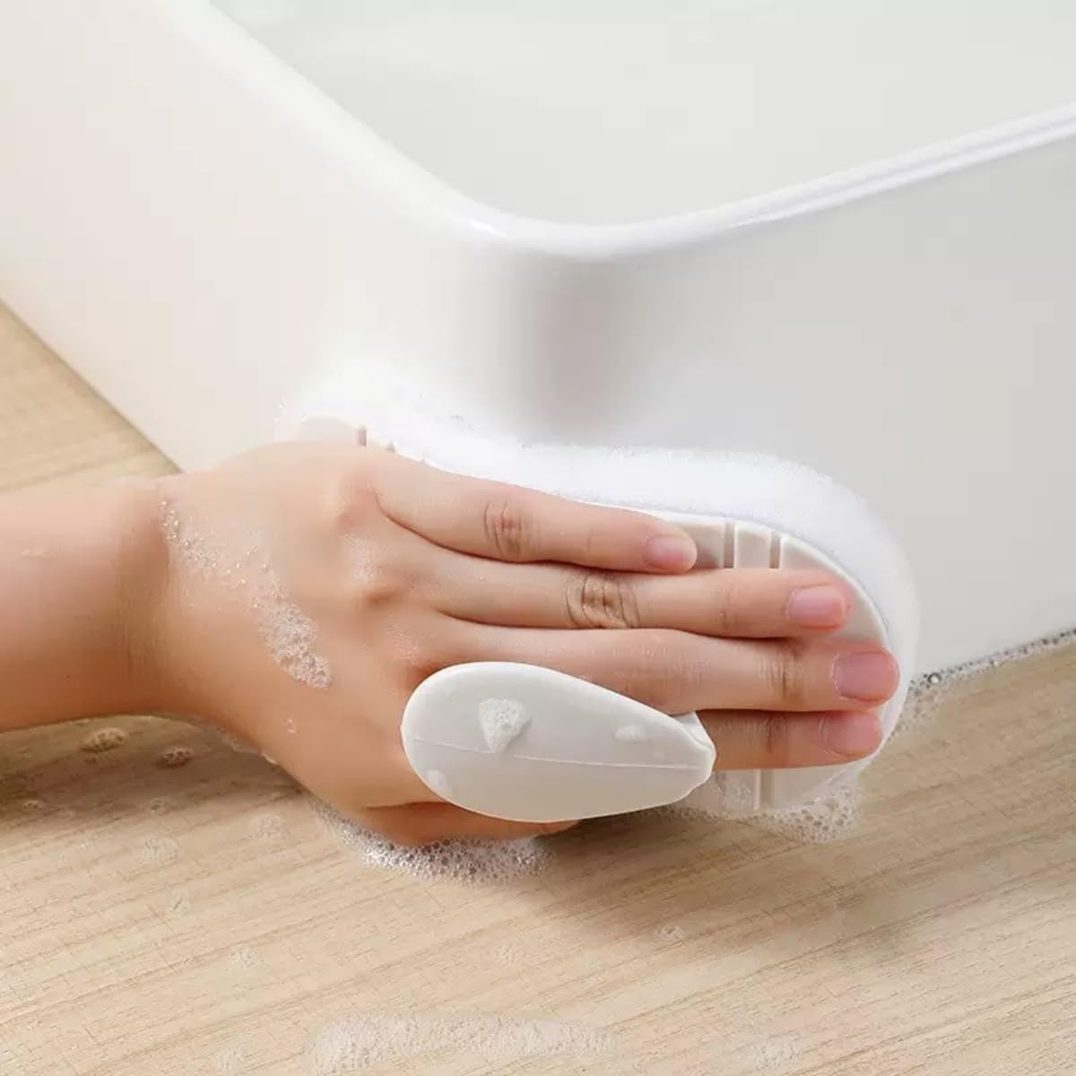 Cleaning Brush Set Scraper PadPool Wall Bathroom Tile Grout Floor Tub Shower Kit