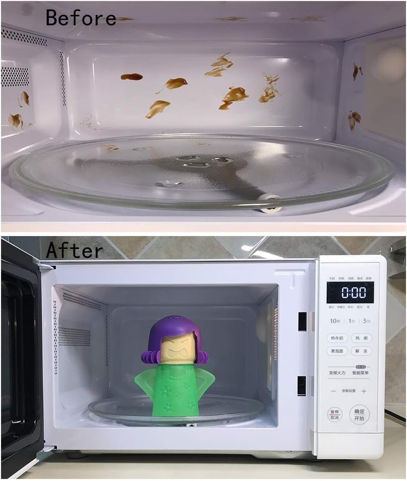 Effortless Microwave Cleaning with Angry Mama – Non-Toxic Steam Cleaner