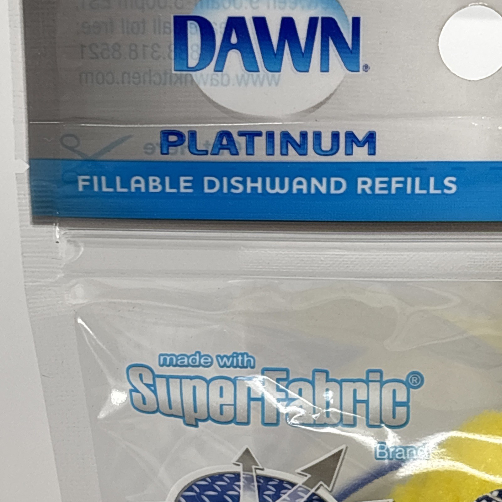 Dawn Platinum Fillable Dishwand Refills Sponges Dish SuperFabric 2 Packs Of 2