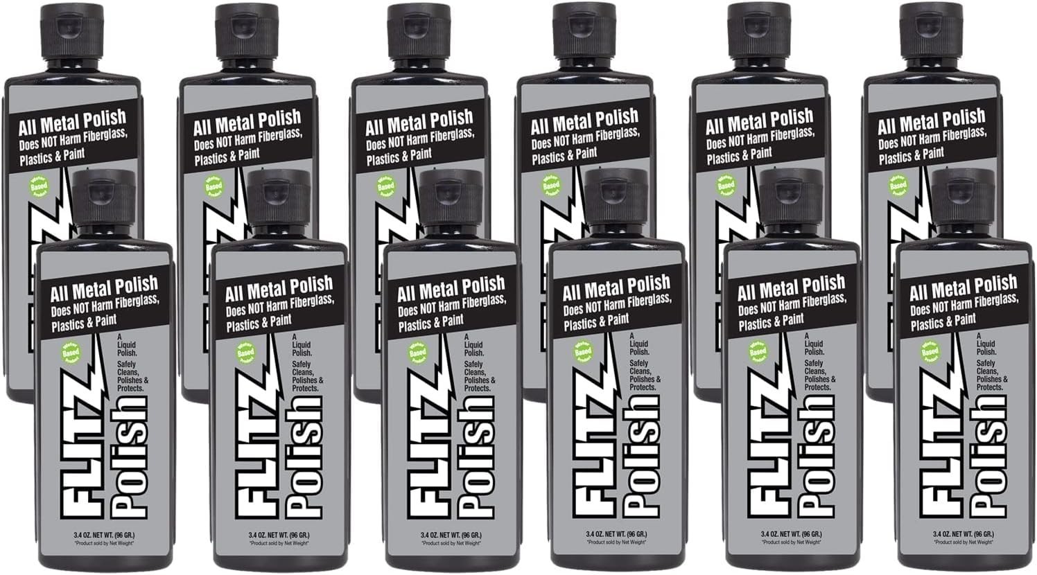 Multi-Purpose Metal Polish Liquid 3.4oz – Tarnish Remover for Aluminum, Chrome,