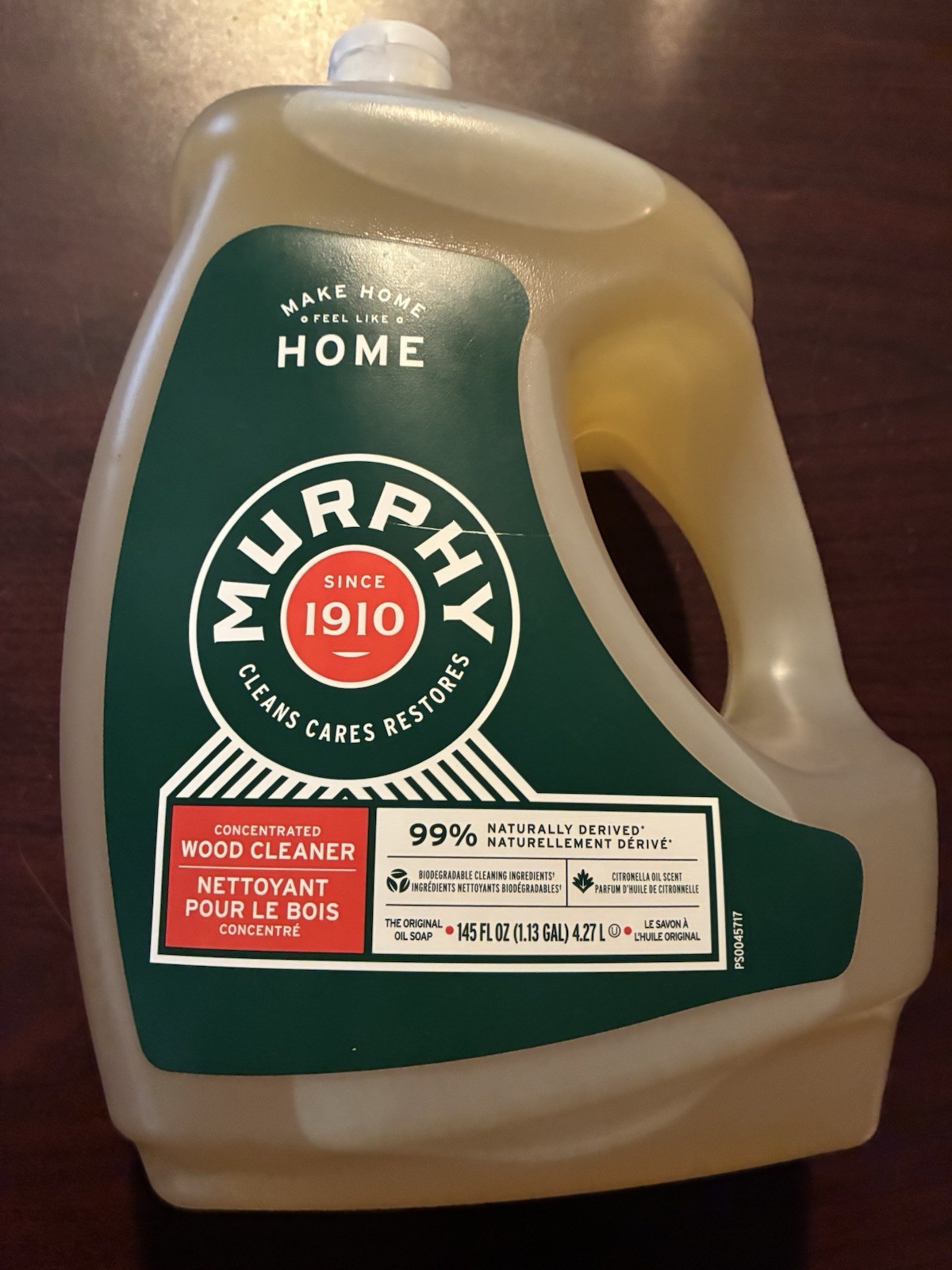 145oz Oil Soap Wood Floor Cleaner Oil Soap Wood Cleaner 1.1 Gallon 827732