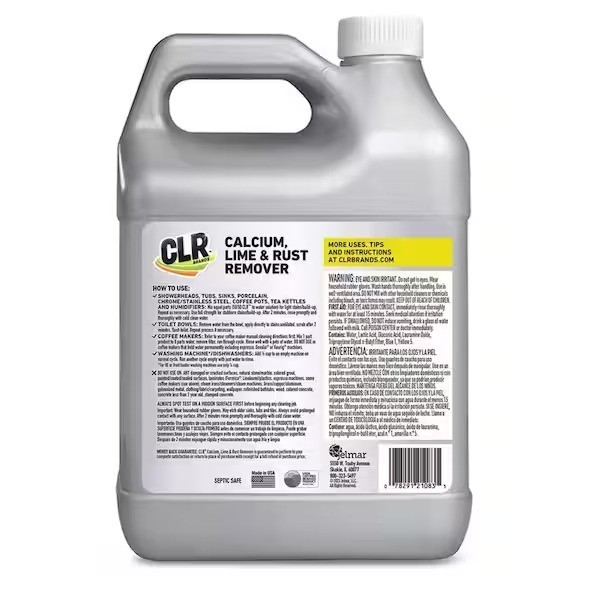 CLR 1 Gallon. Calcium Lime Rust Remover Concentrated Multi-Purpose & Scent Free