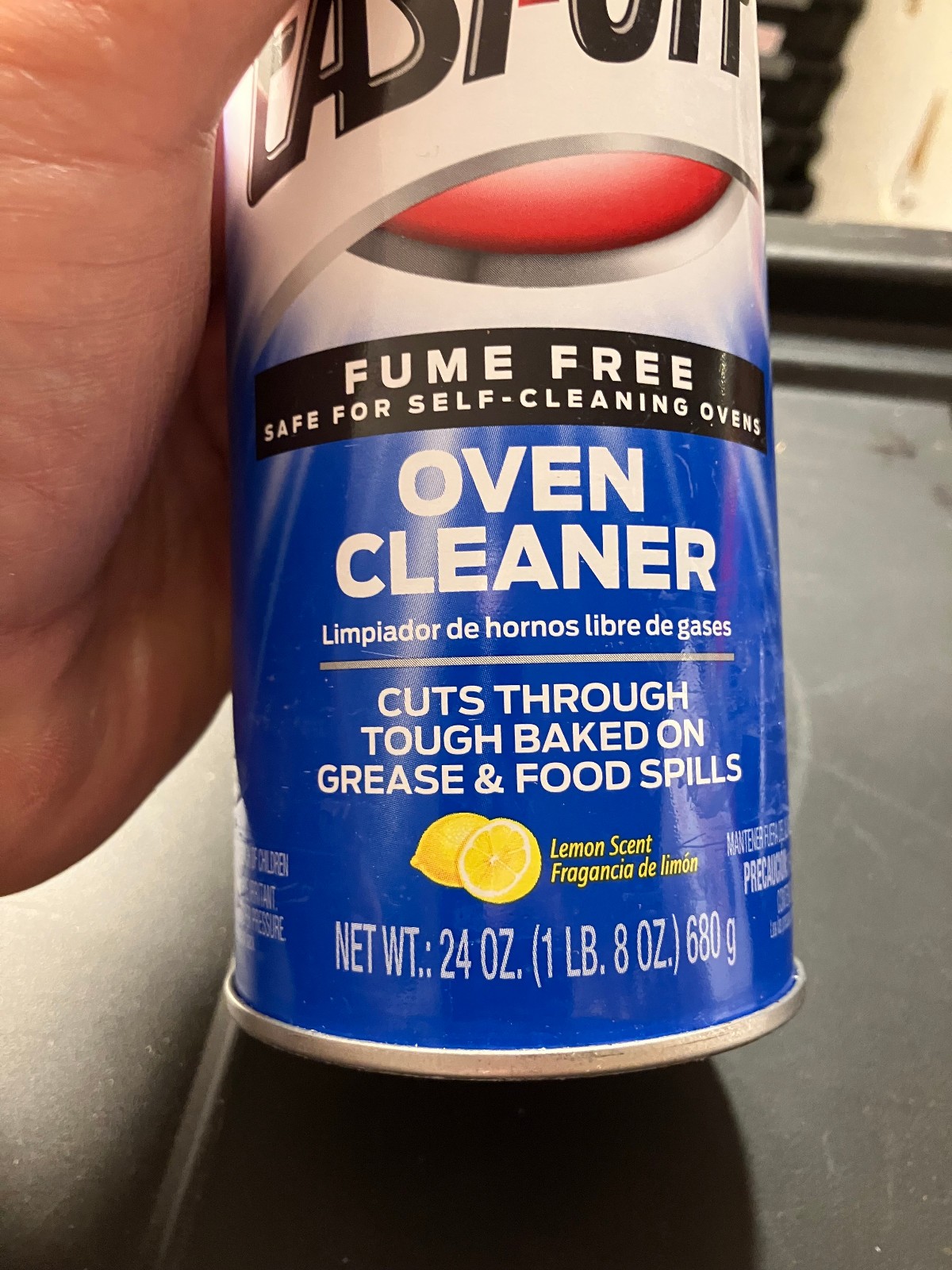 Easy-Off Fume Free Oven Cleaner Spray Lemon 24oz Removes Grease