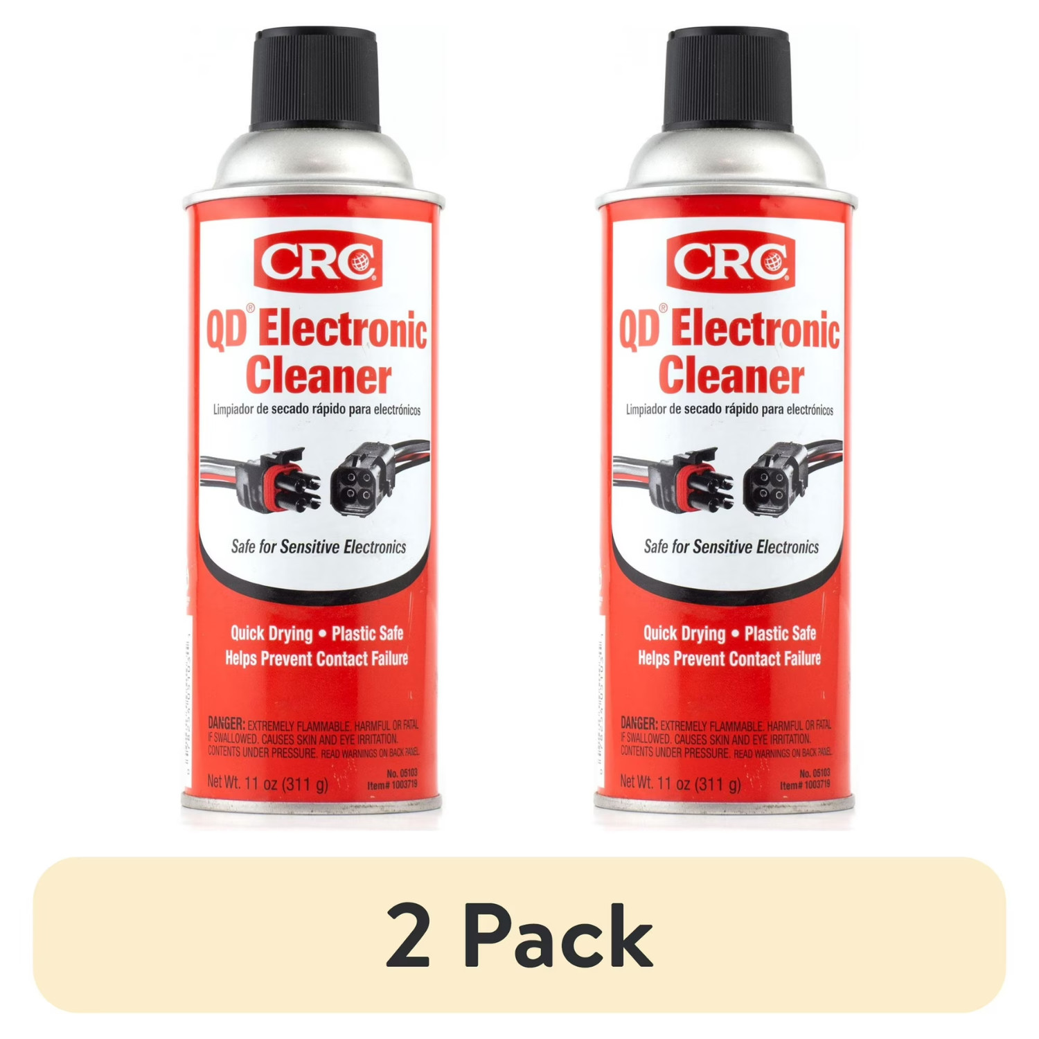 2 pack CRC Electronic Cleaner Spray Quick Dry Aerosol for Sensitive Electronics