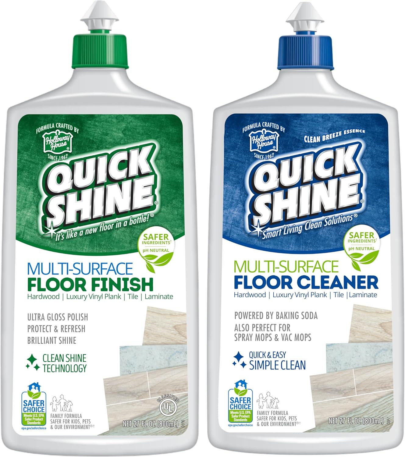 Limpiador y abrillantador multisuperficie Quick Shine con tecnología Clean Shine