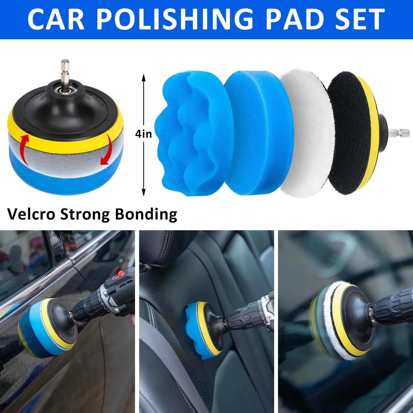 27pcs Car Detailing Brush Set Car Detailing Kit Auto Detailing Drill Brush Set C
