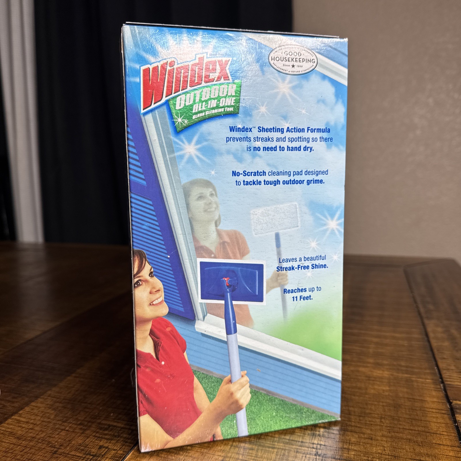 Windex Outdoor All-In-One Glass Cleaning Tool Starter Kit NOS SEALED RARE