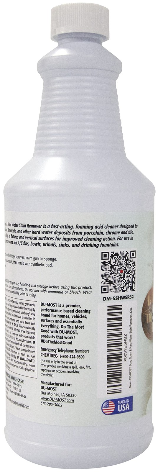 Soap Scum & Hard Water Stain Remover, High Foaming Acid Cleaner Removes Limes…