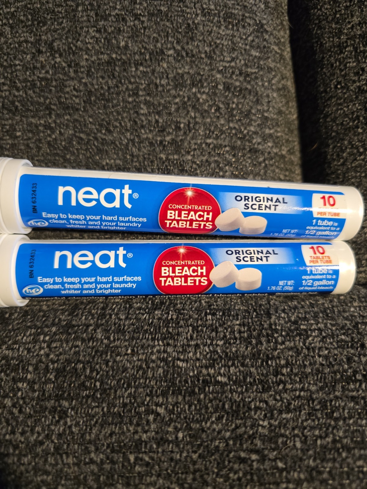 2 Neat Bleach Tablets Ultra Concentrated Original Scent 10-Ct each 20-Tabs (B02)
