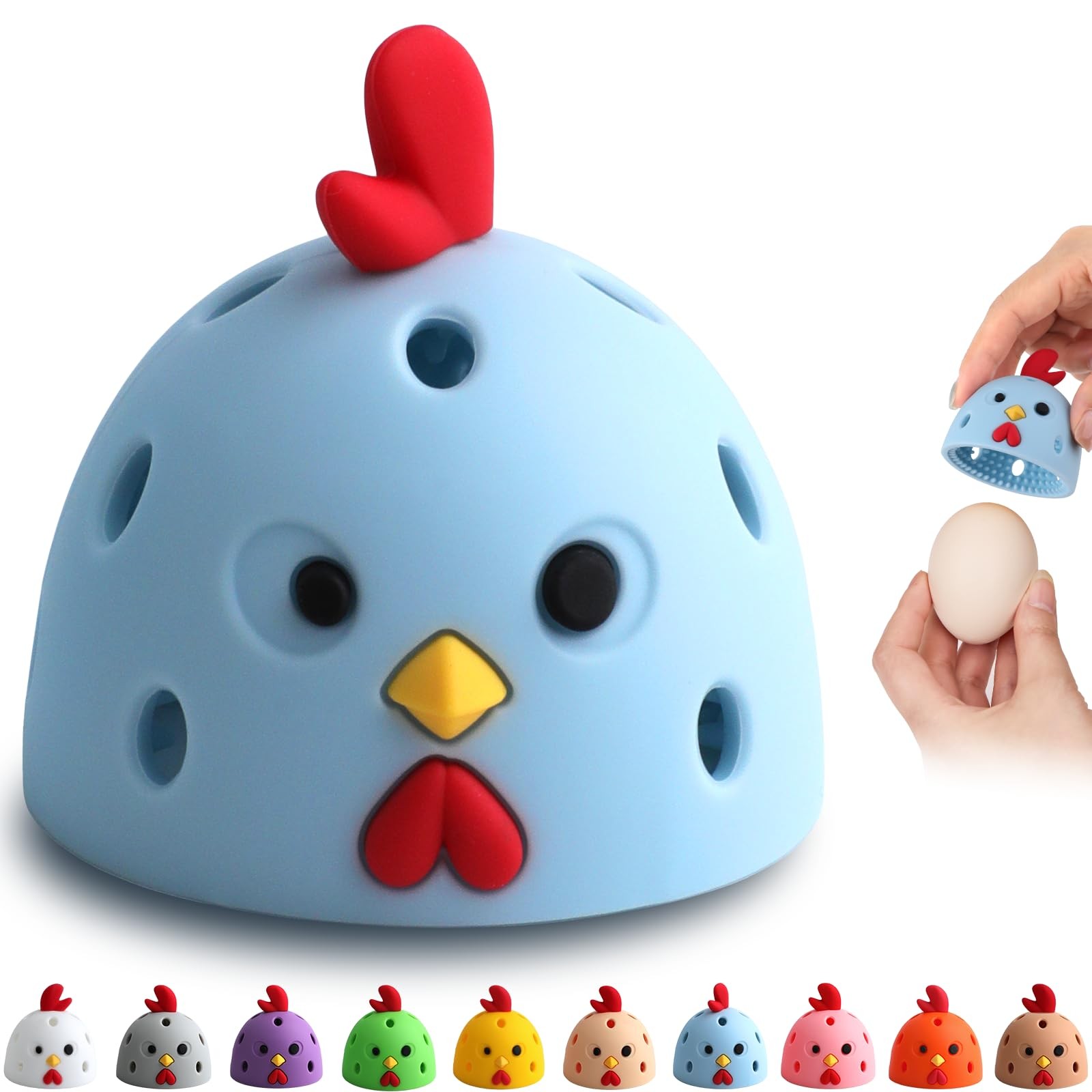 Egg Brush Cleaner, Egg Cleaner Scrubber for Fresh Eggs, Cute Chick Shaped Sil…