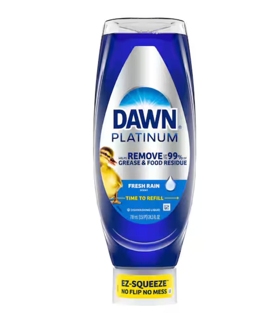 Dawn Platinum Ez-Squeeze 24.3 oz. Fresh Rain Scent Dish Soap