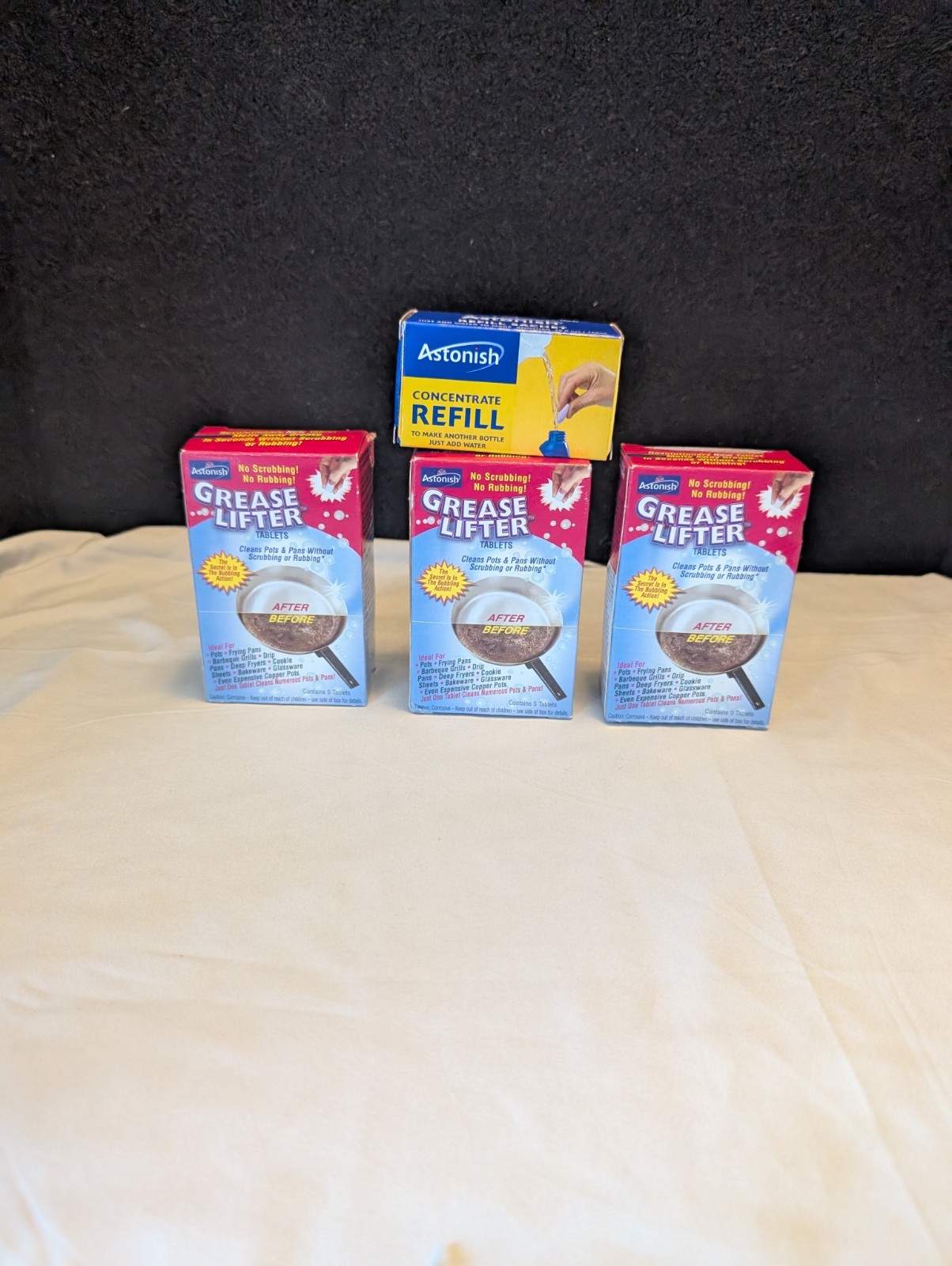Astonish Lifter Tablets Cleaning Metal Pans Lot 4pc Great For Cleaning All Metal
