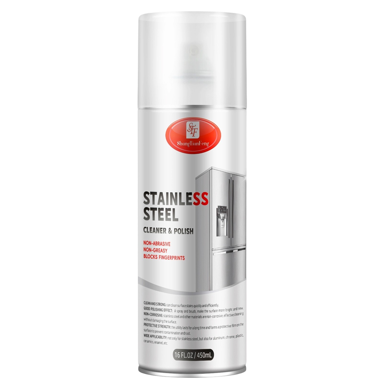 Stainless Steel Cleaner and Polish Spray, Fights Fingerprints, Leaves No Streaks