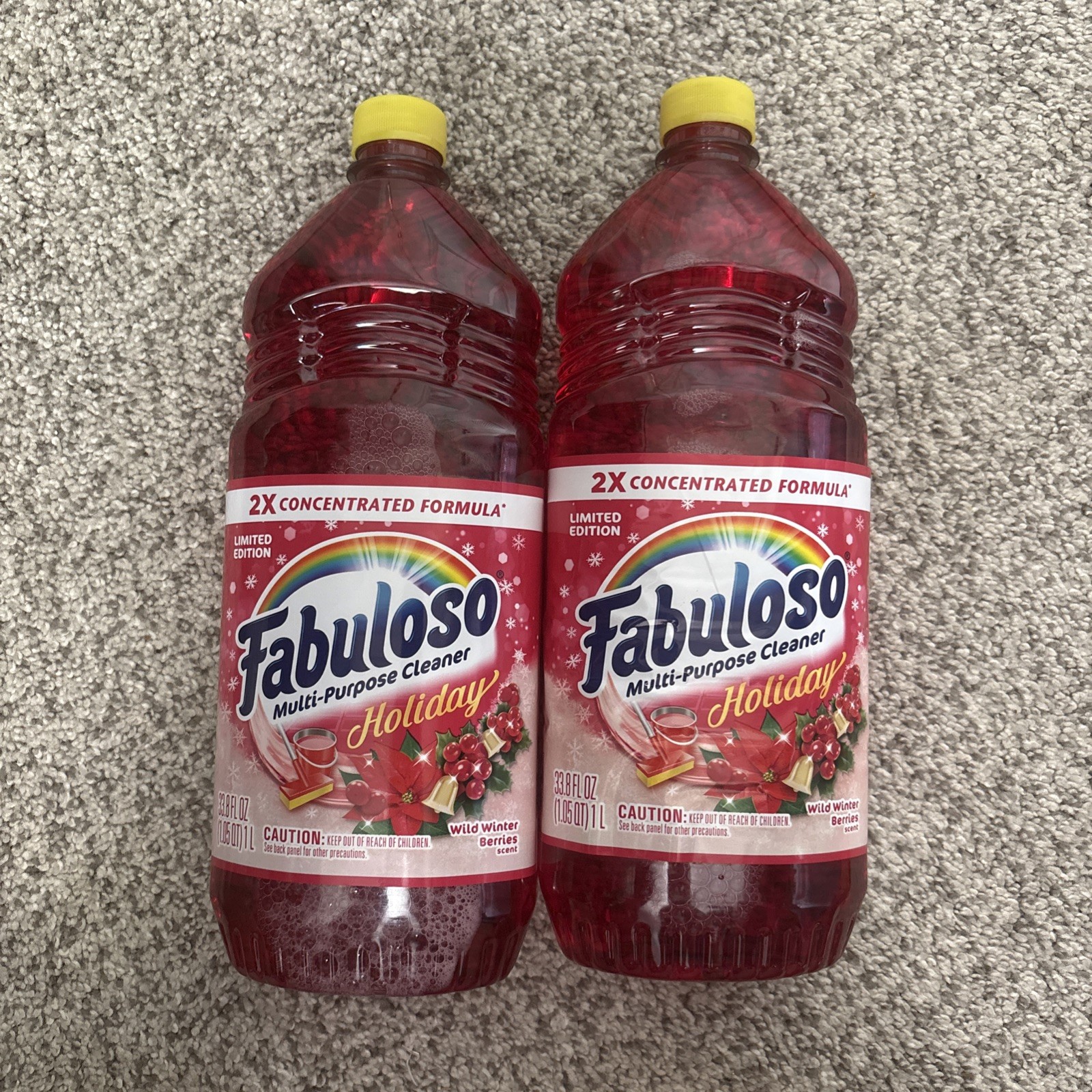 2 Pack Fabuloso Multi-purpose Cleaner Holiday Limited Edition Wild Winter 33.8oz