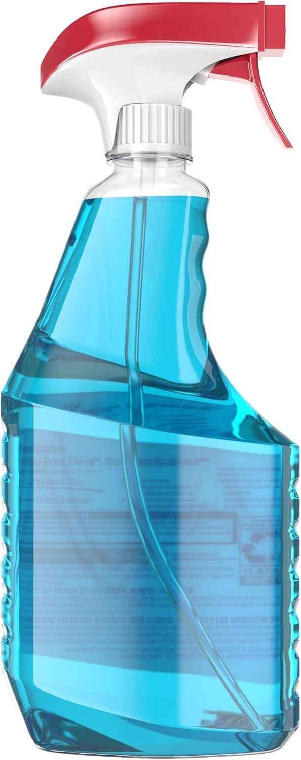 Windex Glass Cleaner Spray Original Blue 23 Fl Oz Pack of 2 Leak Proof free ship