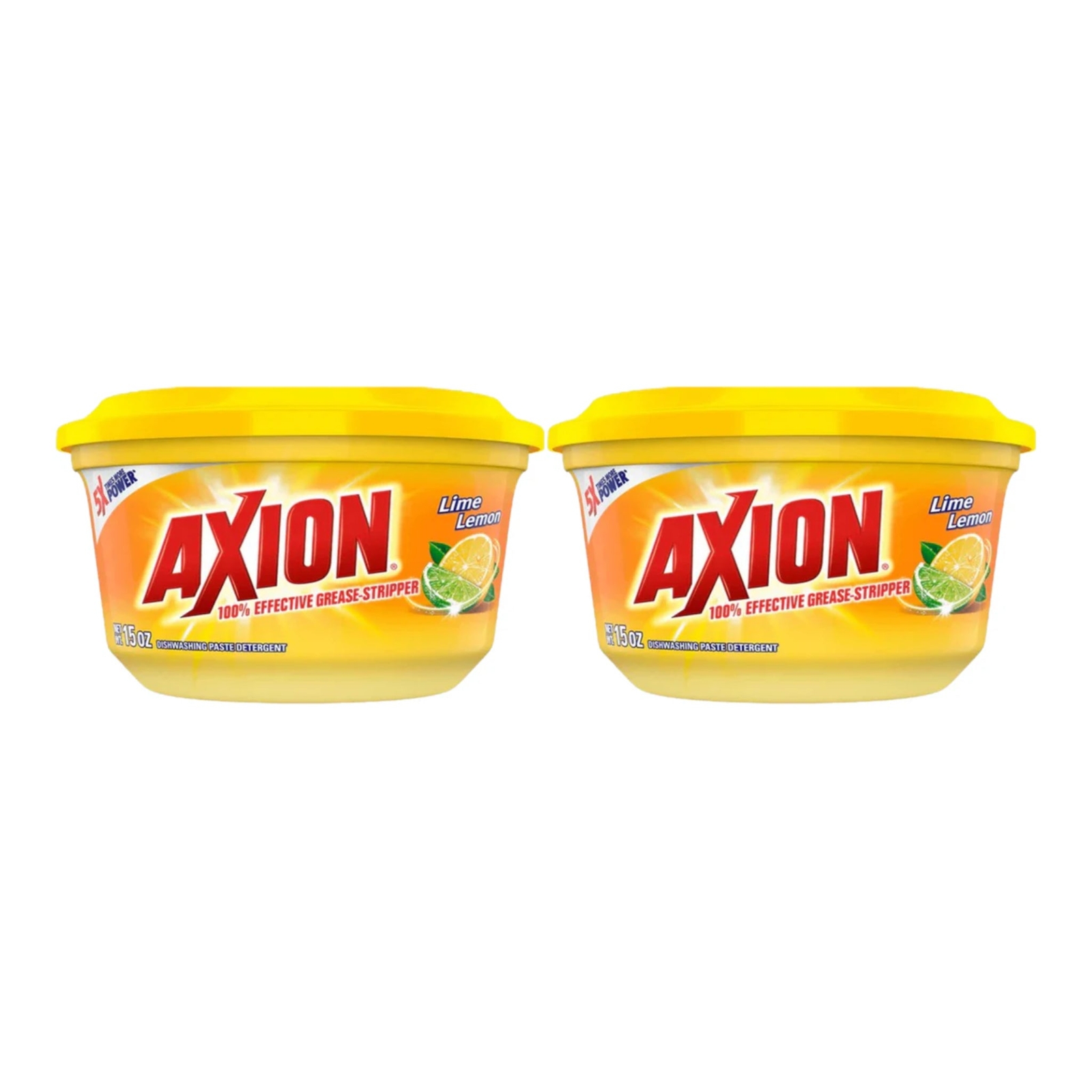 Axion Lime Lemon 100% Grease Stripper – Dishwashing Paste, 15oz. (Pack of 2)