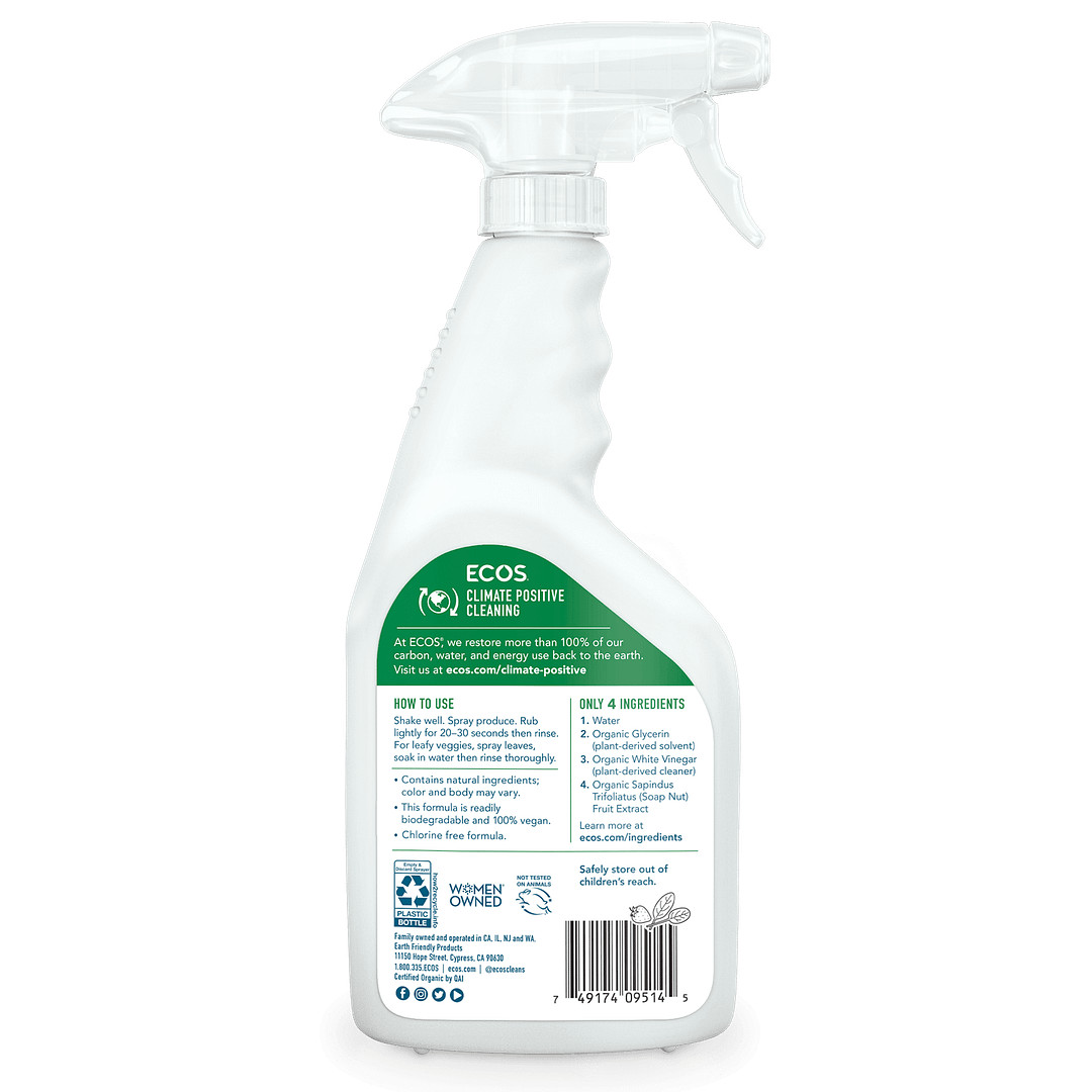 Eco’s Household Cleaning Organic Fruit & Vegetable Wash 22.0 oz (Pack of 6)