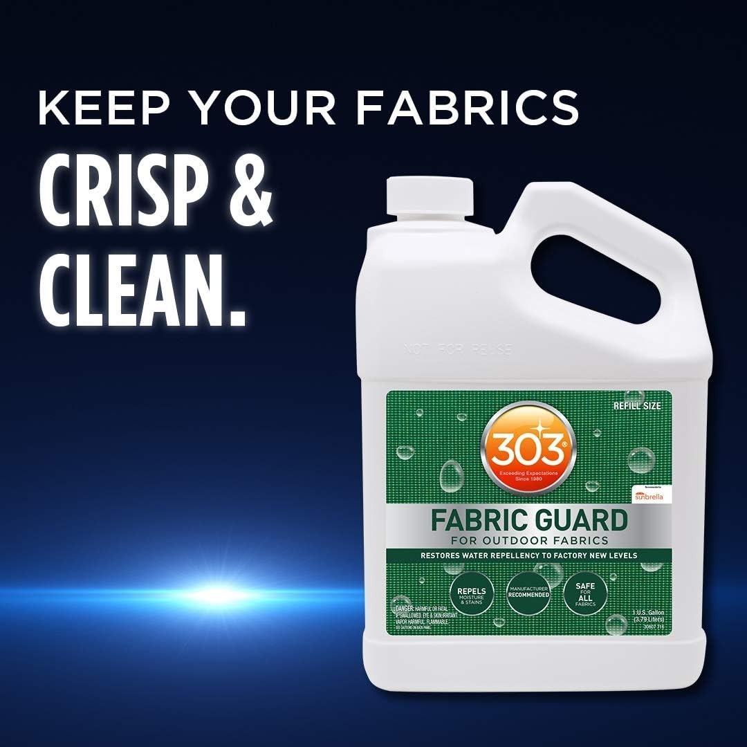 303 Fabric Guard – 128oz Water Repellent & Stain Shielding Spray for All Fabrics