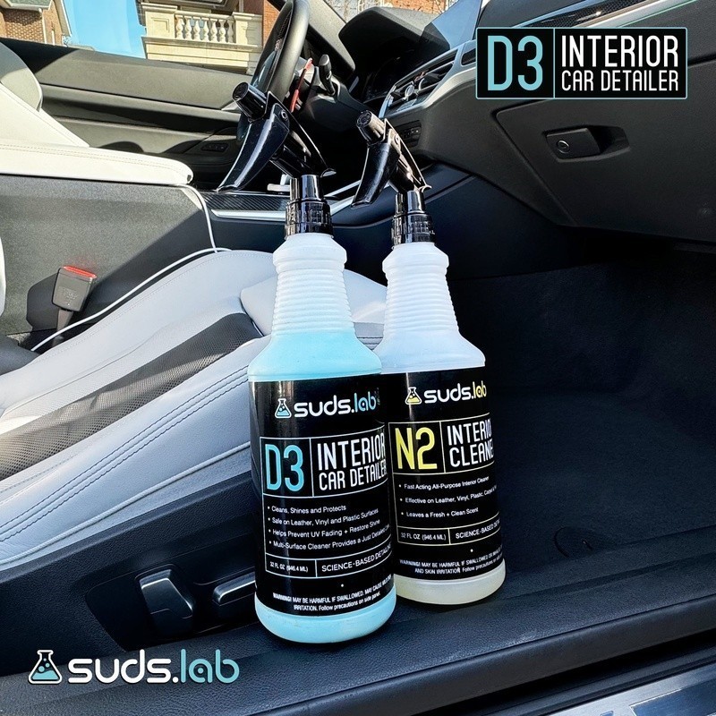 D3 Interior Cleaning Spray Multi-Surface UV Protection Non-Greasy Formula New
