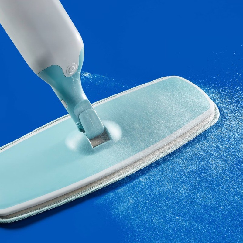 Spray Mop: Multi-Surface, Microfiber, Soft Grip, Hanging Loop