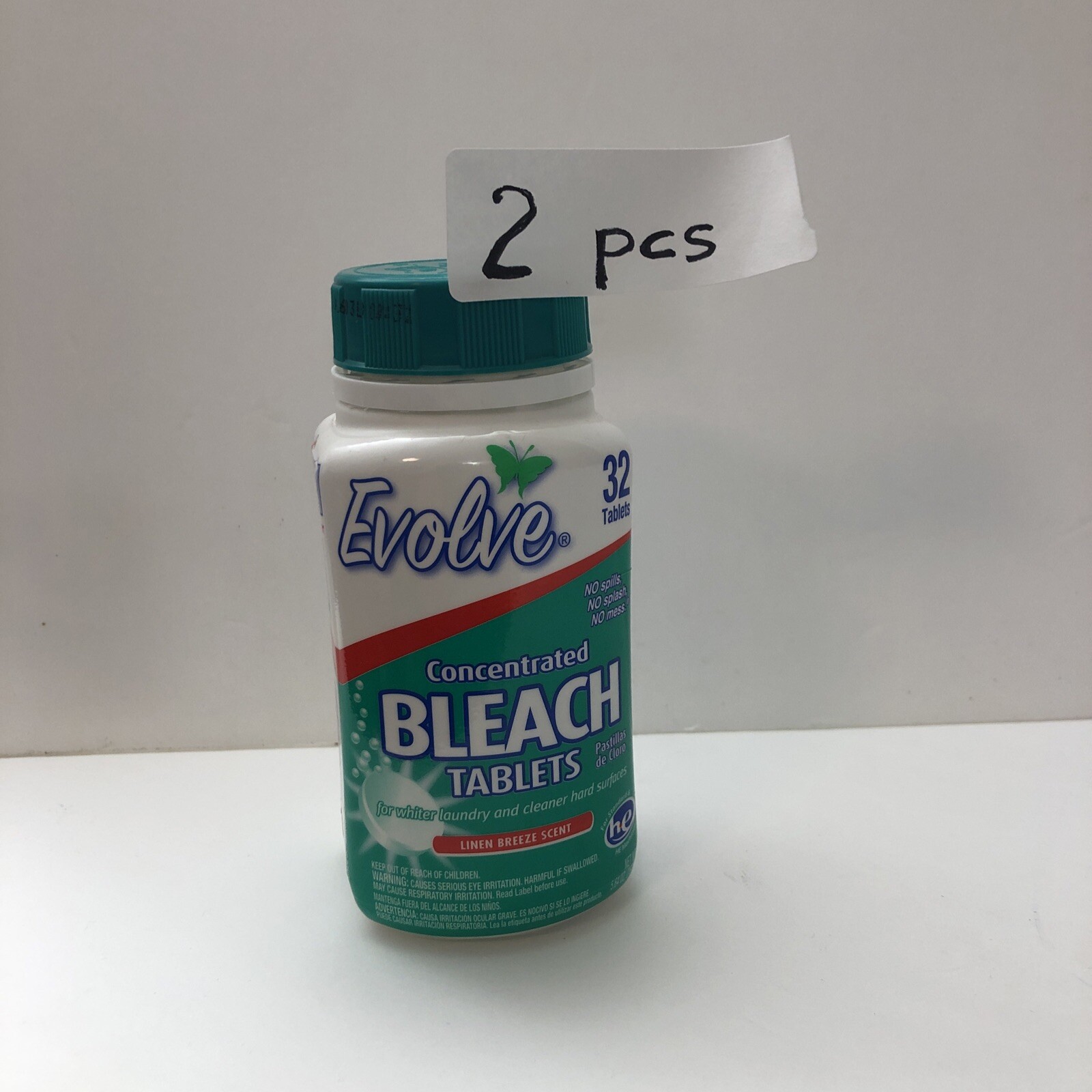 Evolve Linen Breeze Scent Bleach Tablets 2 Ultra Concentrated
