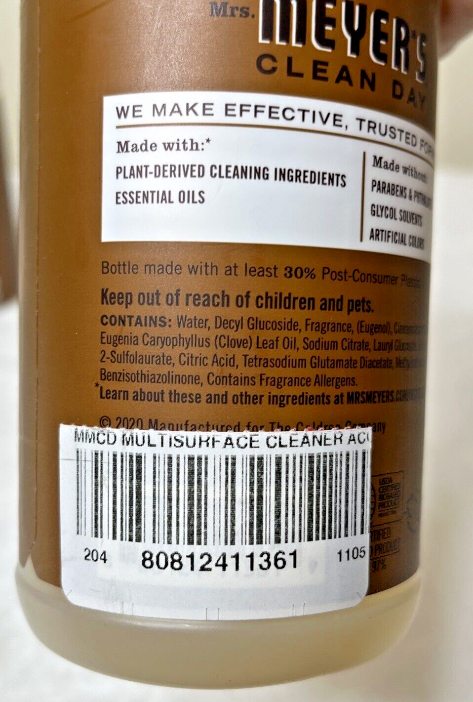 Mrs. Meyer’s All-Purpose Cleaner Spray, Acorn Spice, 16 fl. oz – Pack of 2
