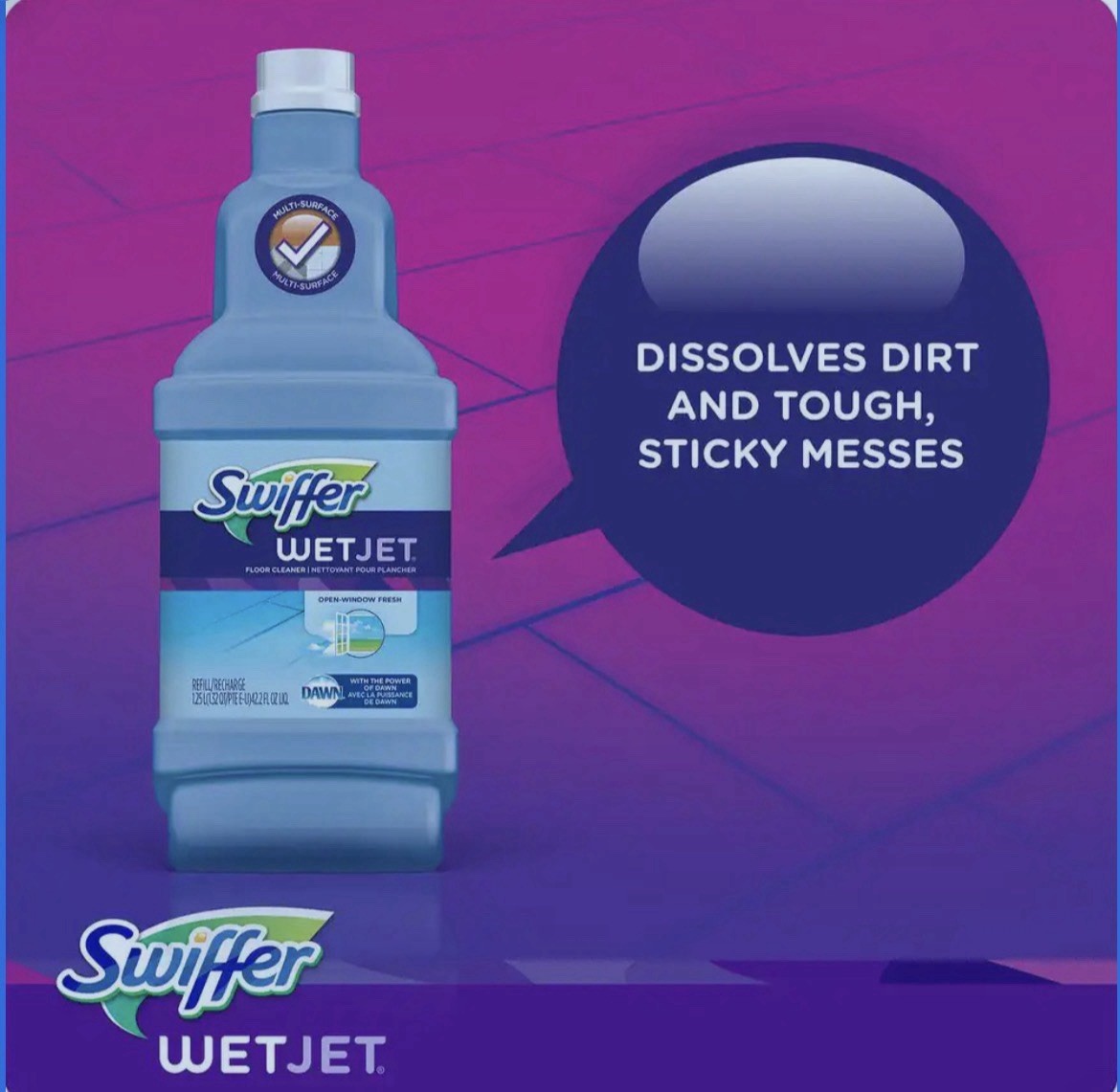 Swiffer Wetjet Wood Floor Cleaner Solution Refill 42.2 Oz – Pack Of 2 Free Ship