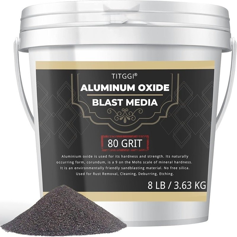 Aluminum Oxide Blast Media High Hardness Eco-Friendly Rust Removal Cleaner 8lbs