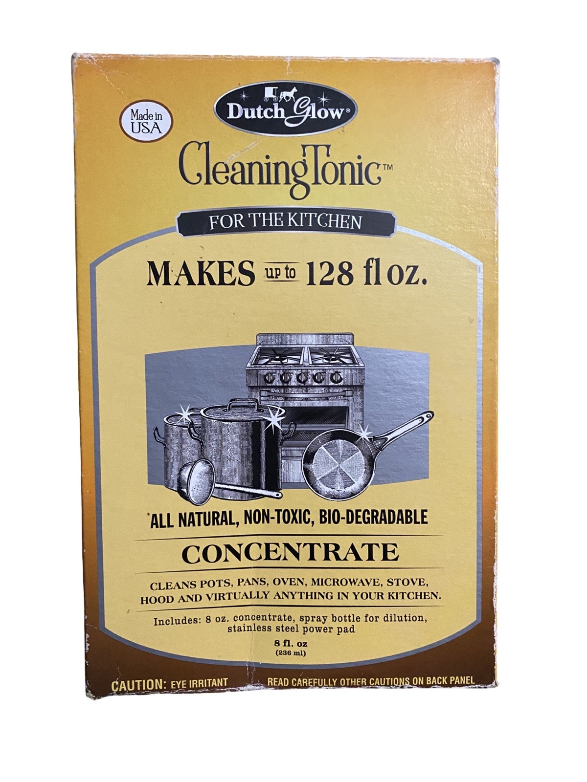 Dutch Glow Cleaning Tonic Kitchen Kit 8 oz Concentrate New Open Box