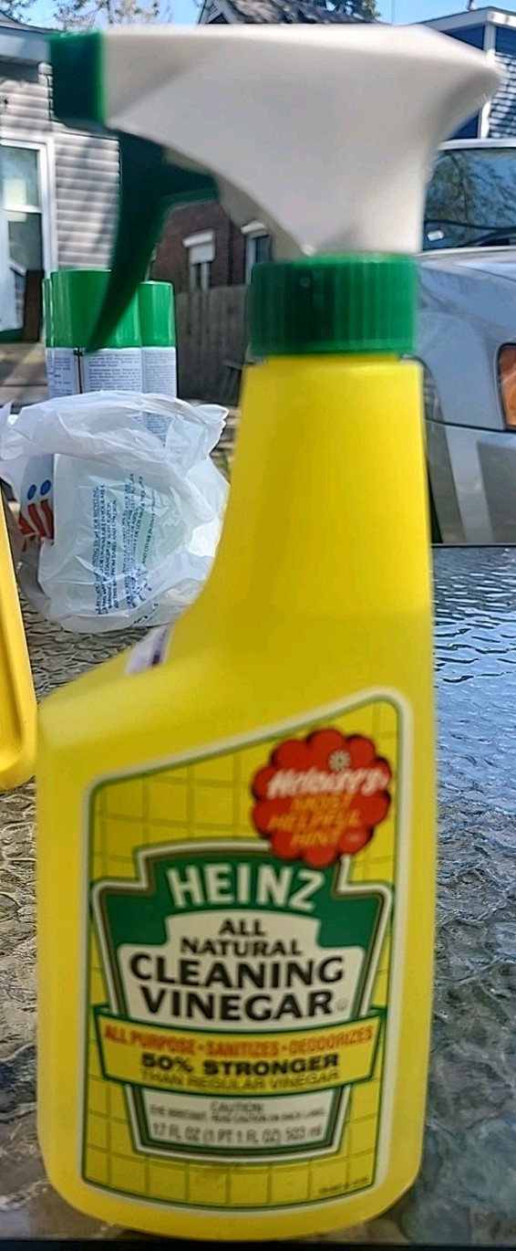 Vintage Heinz All Natural Cleaning Vinegar Spray Discontinued Partial Bottle