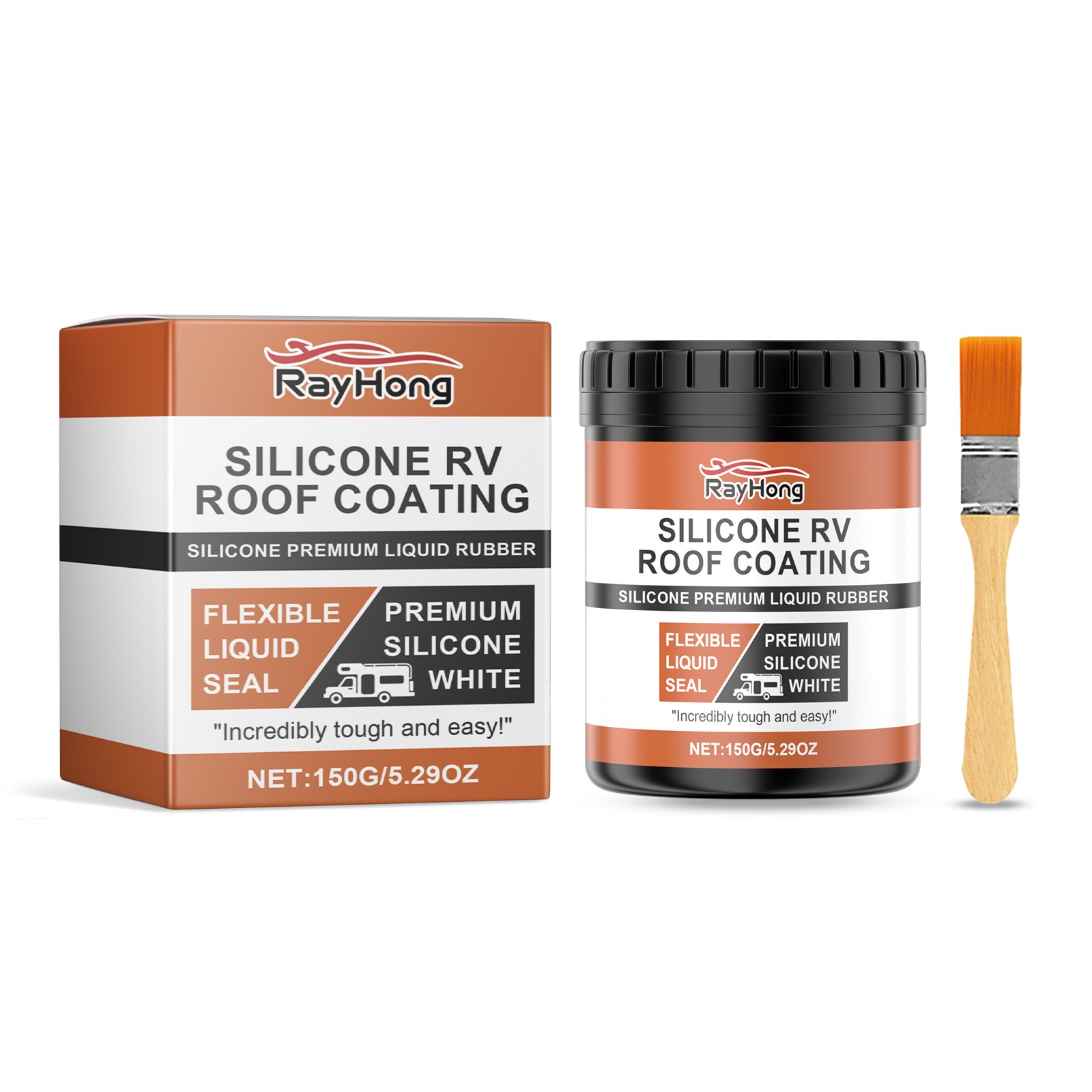 RV Roof Sealant Silicone Coating Waterproof Leak Repair DIY RV Roof Maintenance