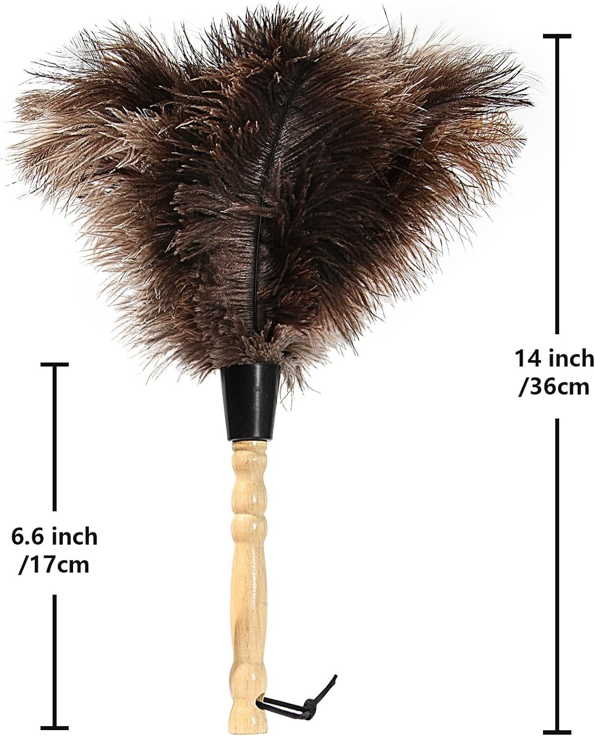 Eco-Friendly 14″ Ostrich Feather Duster x10